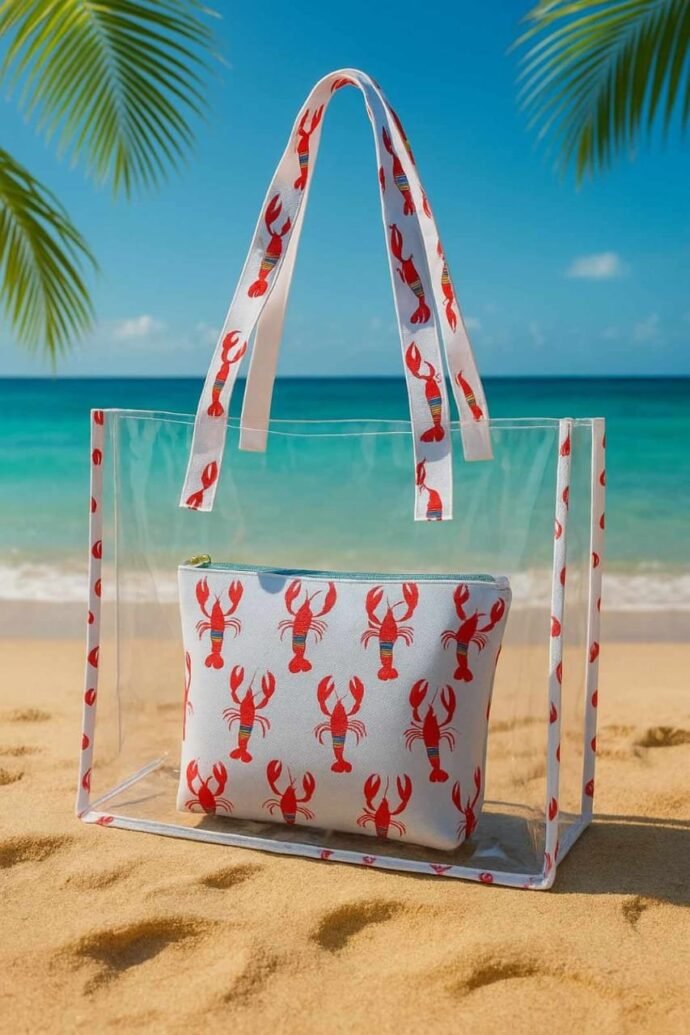 ⁦sac de plage en pvc⁩ - الصورة ⁦2⁩